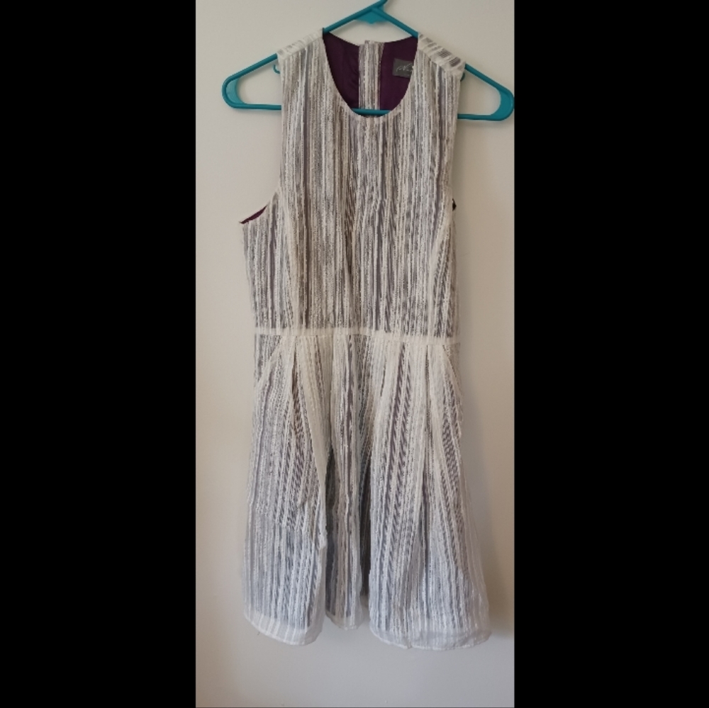 Anthropologie lace purple dress